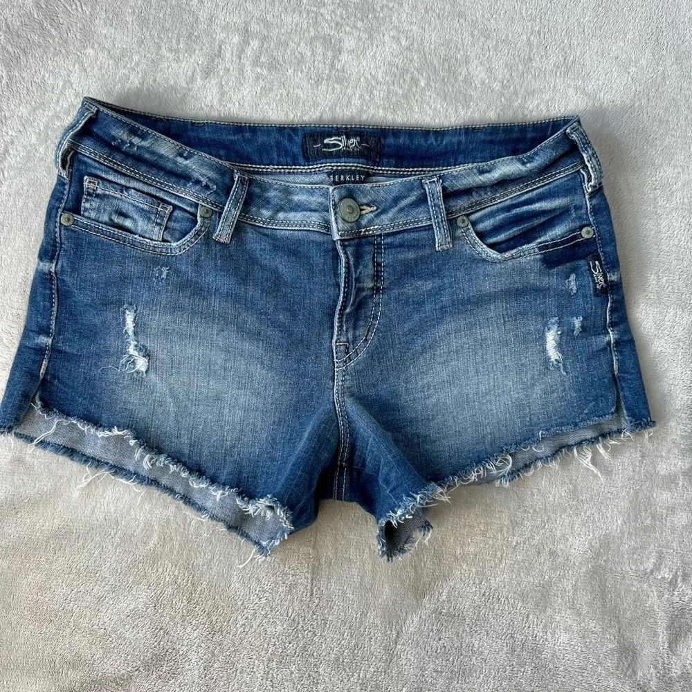 Silver Jeans Co Distressed Denim Shorts